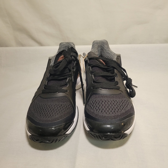 Adidas Stella McCartney aSMC Tennis Sneaker (black with pink trim) Size 5 - Picture 2 of 5